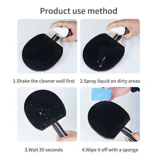 LOKI Table Tennis Racket Rubber Spray Cleaner (100ml) Long-Lasting Grip & Protection