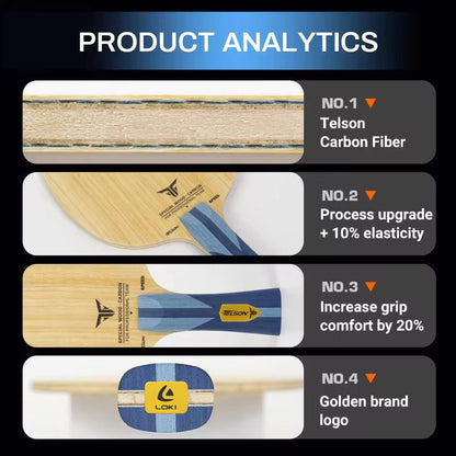 LOKI TELSON SPEED Professional Table Tennis Blade