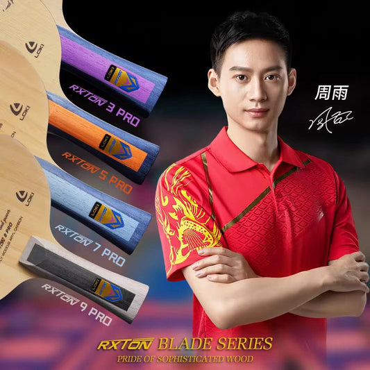 LOKI Rxton 7 Pro | 5-ply wood + 2 layers of basalt carbon| Professional Table Tennis Blade