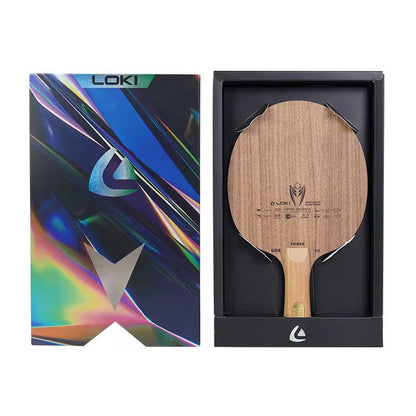 Loki Kirin K11 Walnut Carbon Power Blade – 5 Ply Wood + 2 Carbon Offensive Table Tennis Blade