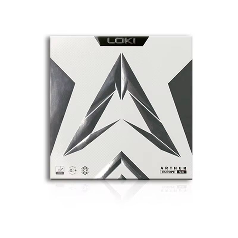 Loki Arthur Europe Diamond Table Tennis Rubber | ITTF Approved Professional Sticky Rubber with Carbon Cake Sponge for Spin, Speed & Control (39° Hardness, 2.2mm)