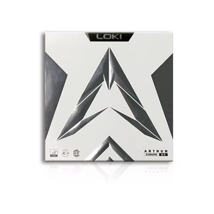 Loki Arthur Europe Diamond Table Tennis Rubber | ITTF Approved Professional Sticky Rubber with Carbon Cake Sponge for Spin, Speed & Control (39° Hardness, 2.2mm)