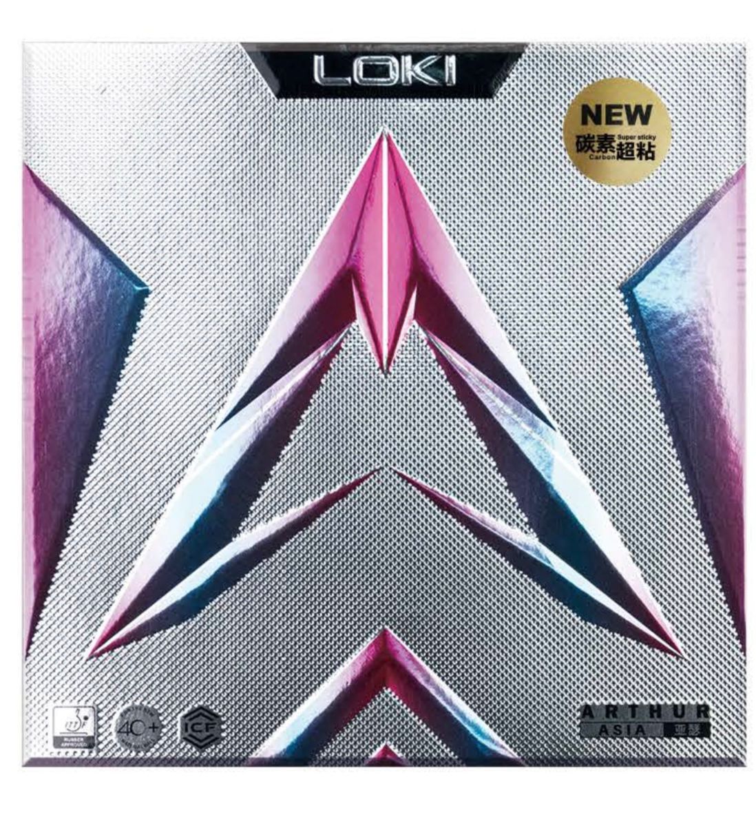 Loki Arthur Asia Table Tennis Rubber – Super Sticky Spin, High Speed Carbon Sponge, ITTF Approved Rubber for Professional Players