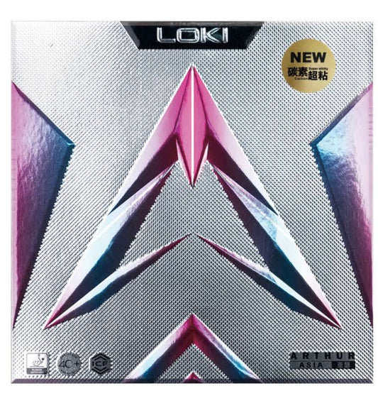 Loki Arthur Asia Table Tennis Rubber – Super Sticky Spin, High Speed Carbon Sponge, ITTF Approved Rubber for Professional Players