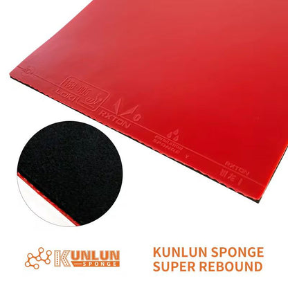 LOKI Rxton 1 Special Table Tennis Rubber – Sticky Surface with Kunlun Sponge | High Spin & Speed Performance | ITTF Approved