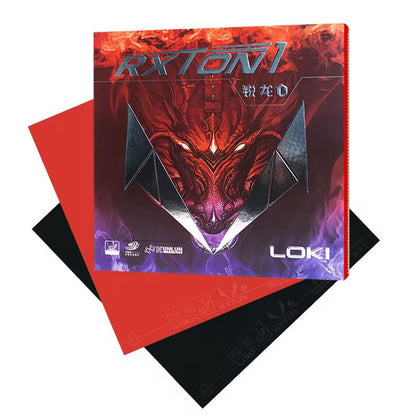 LOKI Rxton 1 Table Tennis Rubber – Sticky Topsheet with Kunlun Sponge | High Spin, Precision & Control (ITTF Approved)
