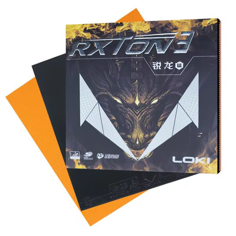 Loki Rxton 3 Table Tennis Rubber – Hyper Energy X & Negh Sponge Technology | High Spin, Speed & Control | ITTF Approved