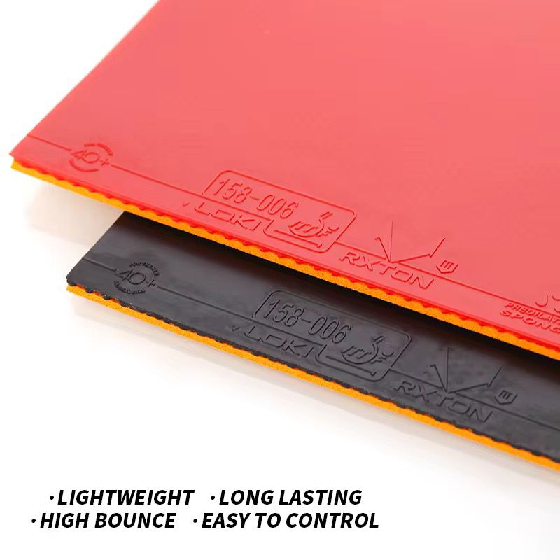 Loki Rxton 3 Table Tennis Rubber – Hyper Energy X & Negh Sponge Technology | High Spin, Speed & Control | ITTF Approved
