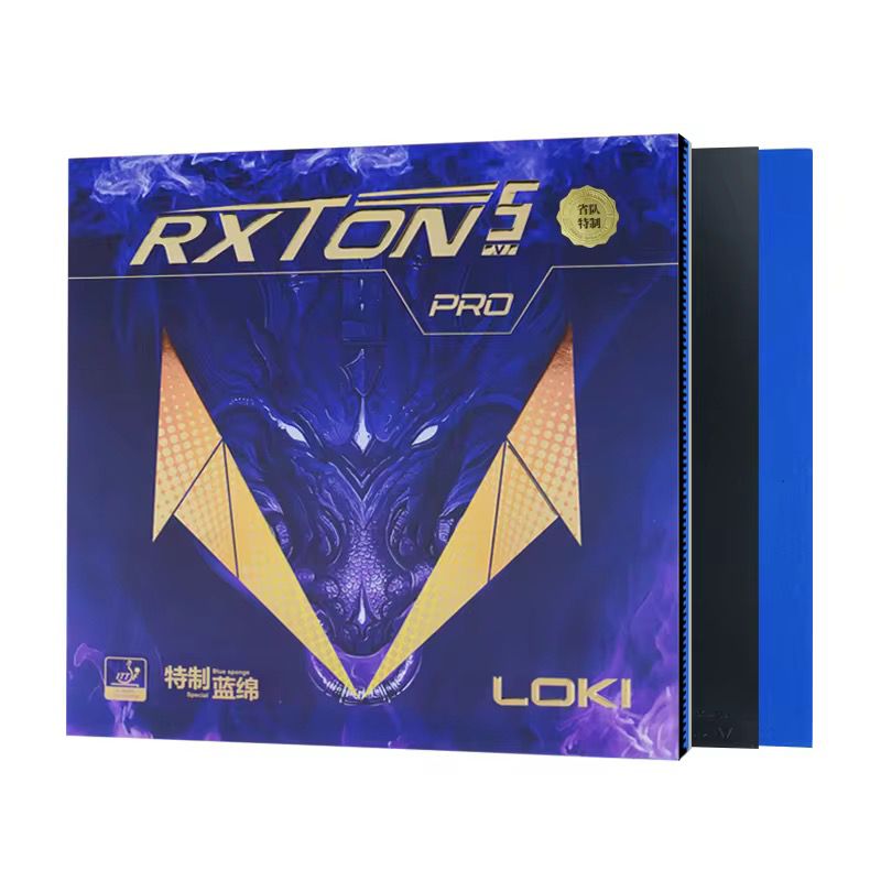 LOKI Rxton 5 Pro Table Tennis Rubber – Blue Sponge | High Spin, Power & Control for Advanced Players