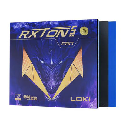 LOKI Rxton 5 Pro Table Tennis Rubber – Blue Sponge | High Spin, Power & Control for Advanced Players