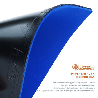 LOKI Rxton 5 Pro Table Tennis Rubber – Blue Sponge | High Spin, Power & Control for Advanced Players