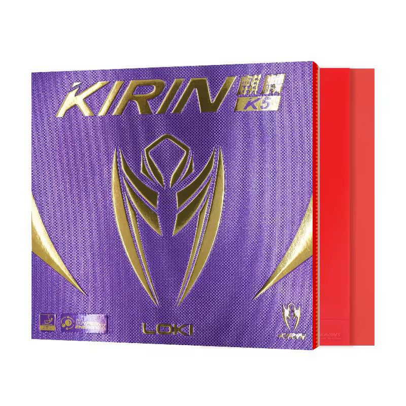 LOKI Kirin K5 Table Tennis Rubber (Non-Sticky, 37° Hardness, High Spin & Arc Control, ITTF Approved)