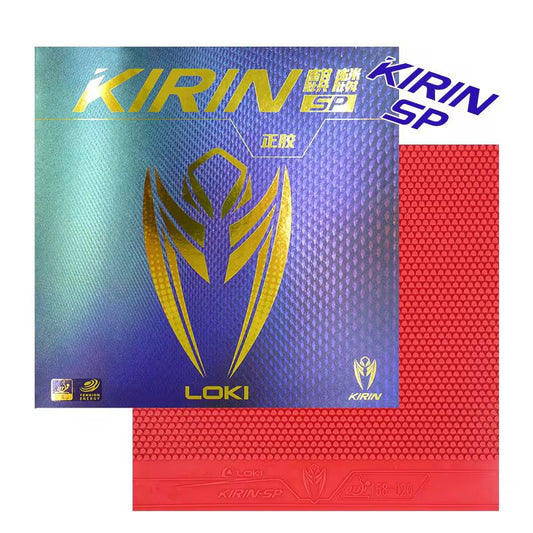 LOKI Kirin SP Short Pips Table Tennis Rubber – ITTF Approved, High-Speed Attack with LOXA Sponge (Red/Black, 2.1mm)