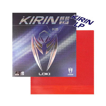 LOKI Kirin LP Long Pips Table Tennis Rubber – ITTF Approved Defensive Rubber for Maximum Control & Disturbance (1.0mm, Red/Black)