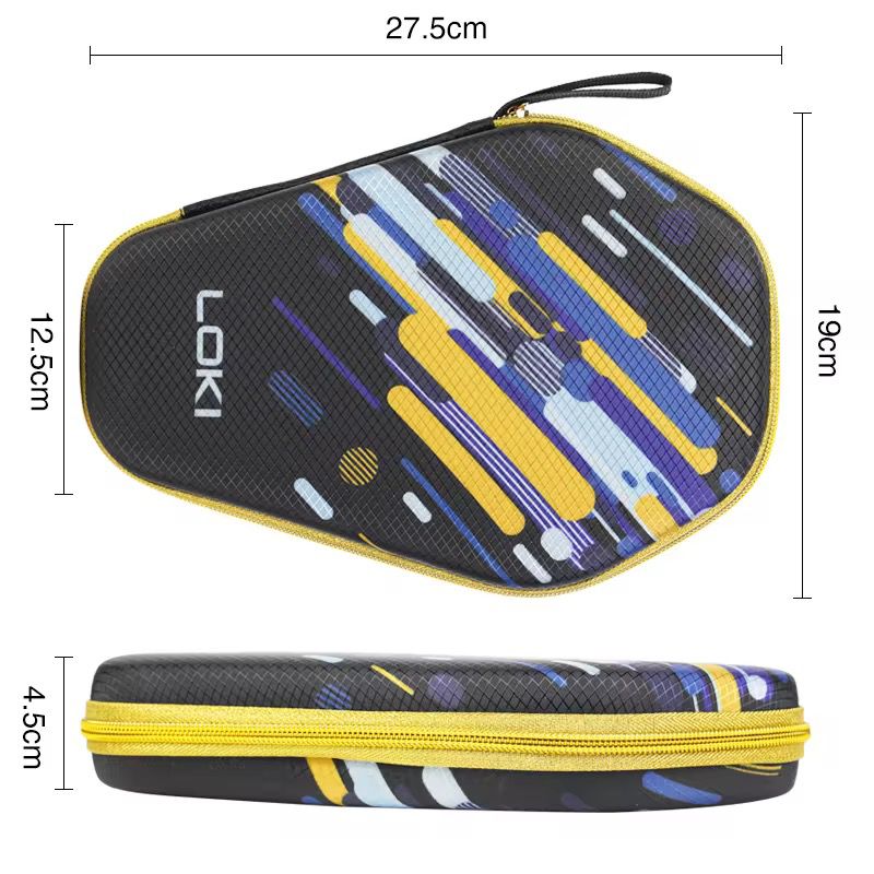 LOKI Premium Hard Shell Table Tennis Racket Case – Shockproof EVA Ping Pong Paddle Cover with Ball Storage