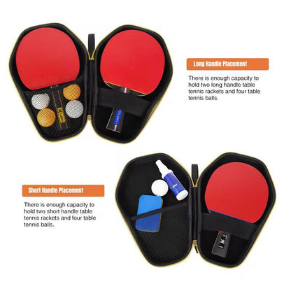 LOKI Premium Hard Shell Table Tennis Racket Case – Shockproof EVA Ping Pong Paddle Cover with Ball Storage