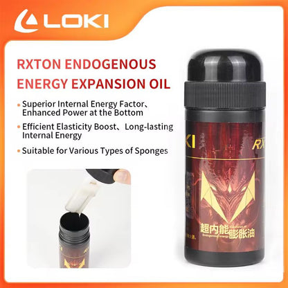 LOKI RXTON Table Tennis Energy Expansion Oil | Professional Rubber Booster for Superior Elasticity & Power – 100ml