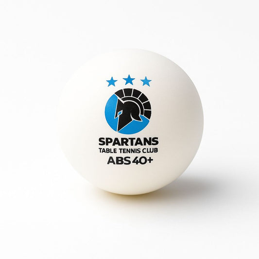 Spartans 3-Star ABS 40+ Table Tennis Balls – ITTF Quality Seamless Ping Pong Balls (Pack of 100) for Training, Clubs & Tournaments