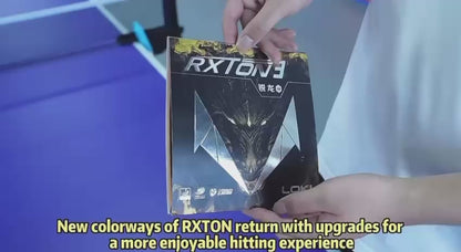 Loki Rxton 3 Table Tennis Rubber – Hyper Energy X & Negh Sponge Technology | High Spin, Speed & Control | ITTF Approved