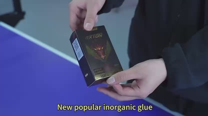 LOKI Rxton VOC-Free Table Tennis Inorganic Glue (100ml) | High Bond Strength, Elasticity & Safe Water-Based Adhesive with 4 Sponge Brushes