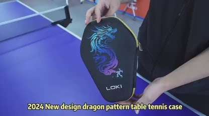 LOKI Premium Hard Shell Table Tennis Racket Case – Shockproof EVA Ping Pong Paddle Cover with Ball Storage