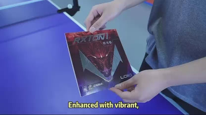 LOKI Rxton 1 Table Tennis Rubber – Sticky Topsheet with Kunlun Sponge | High Spin, Precision & Control (ITTF Approved)