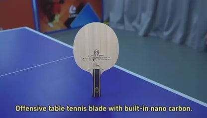 Loki Kirin K3 Table Tennis Blade | 5 Ply Wood + 2 Nano Carbon | Professional Offensive Blade for Speed & Power