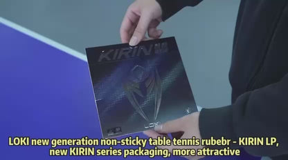 LOKI Kirin LP Long Pips Table Tennis Rubber – ITTF Approved Defensive Rubber for Maximum Control & Disturbance (1.0mm, Red/Black)